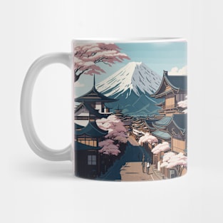 japanese town Mug